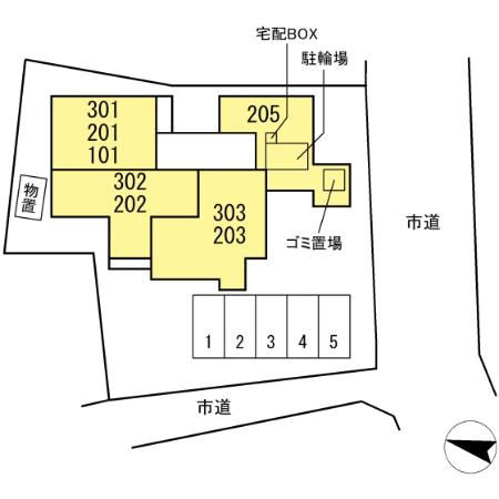 プランドゥブレ西新の区画図