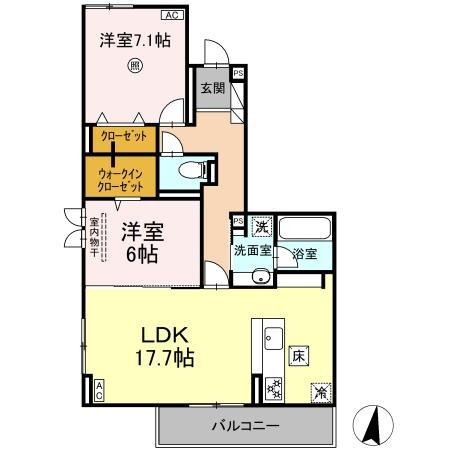 Sinfaria六本松の間取り