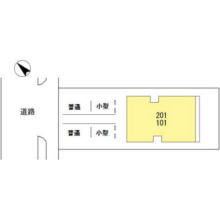 D-room野間 弐番館の区画図