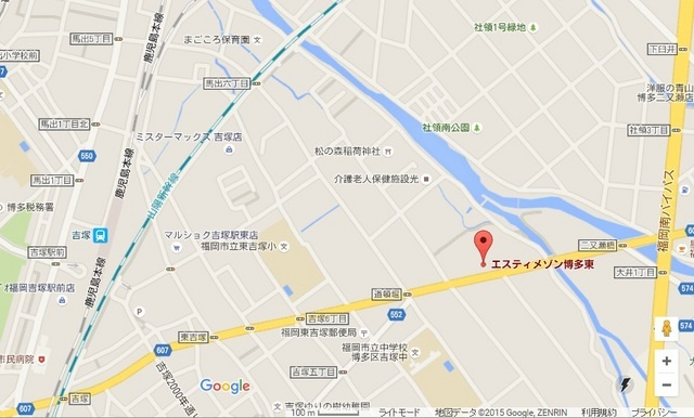 エスティメゾン博多東の地図|地図