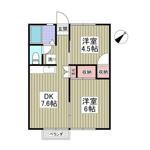 サンブルーム　土浦の間取り