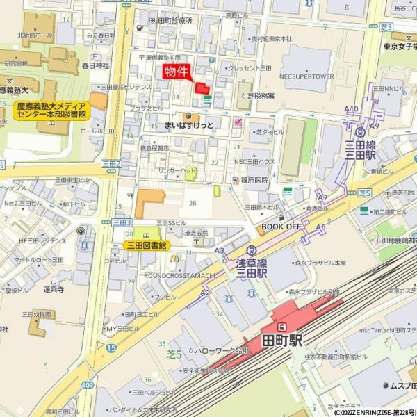リュミエール三田の地図