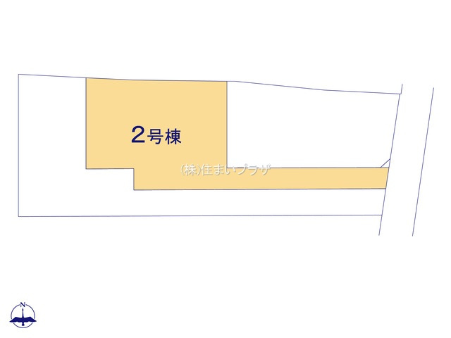仲介手数料無料）一宮市今伊勢町馬寄０１期２号棟の区画図| 