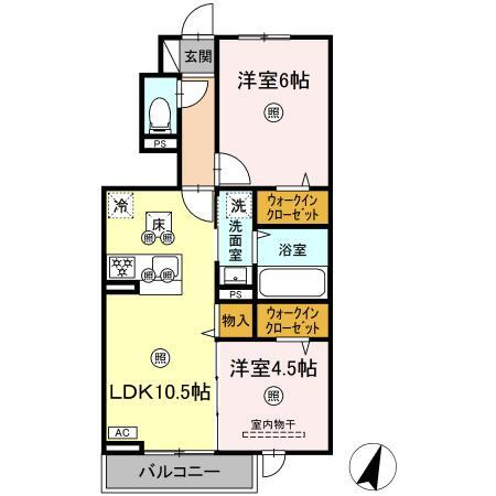 アン　ソレイユの間取り