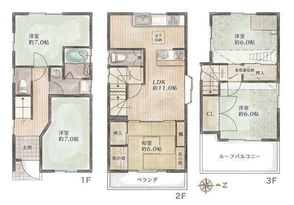柏原市田辺２丁目　一戸建