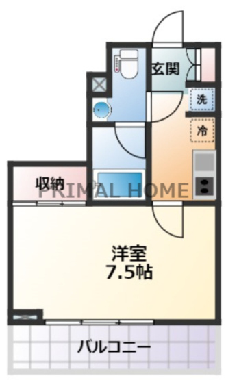【間取り】 | ラティエラ横濱六角橋