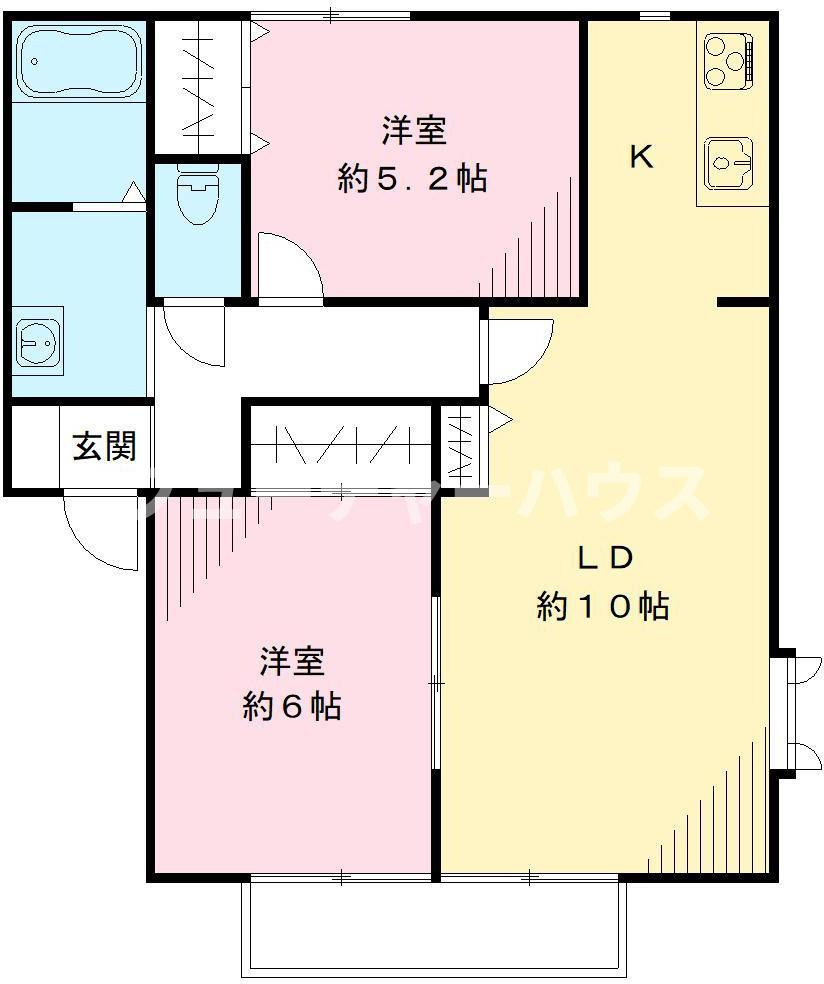 グランシャリオ　Ｂの間取り
