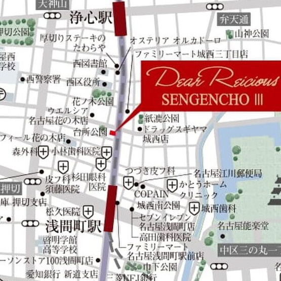 【地図】 | ディアレイシャス浅間町III