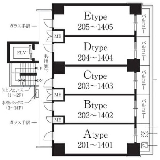 【間取り】 | ディアレイシャス浅間町III