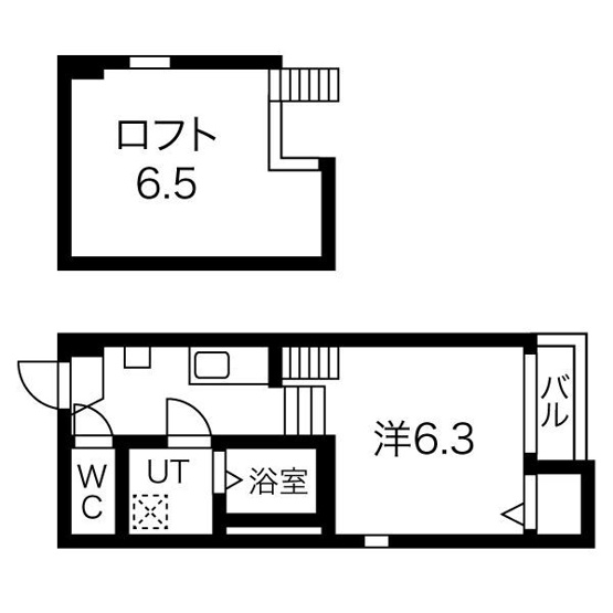 【間取り】 | リアンハイム六番町