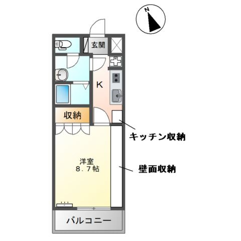 ベル　ルージュの間取り