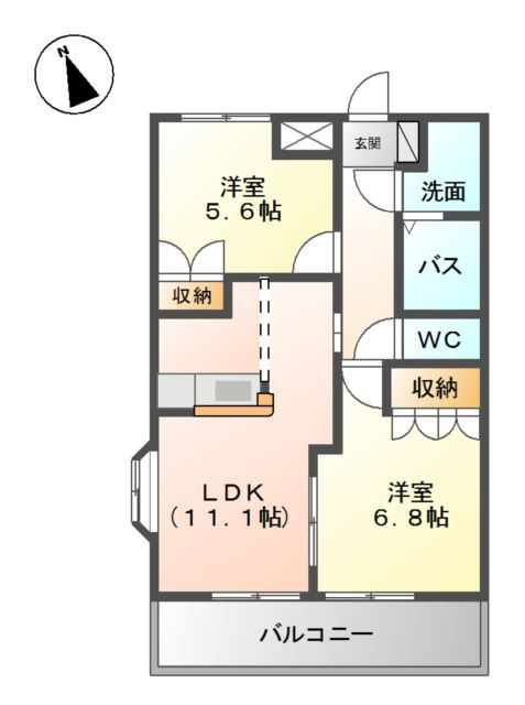 アクアサイド　Ｂ棟の間取り