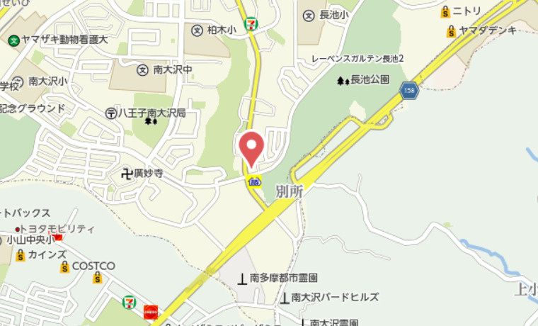『八王子市マンション』ライオンズマンション南大沢【仲介手数料無料】　八王子市南大沢2-224-3の地図|～仲介手数料無料☆八王子ひなた不動産～ライオンズマンション南大沢