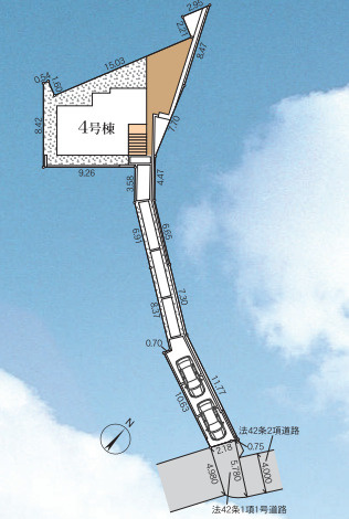 藤沢市高倉　新築戸建　全１棟の区画図