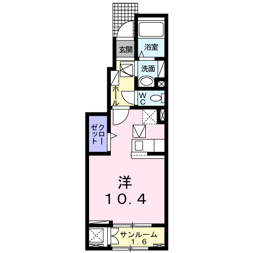 【間取り】 | リバーサイドＫ－１