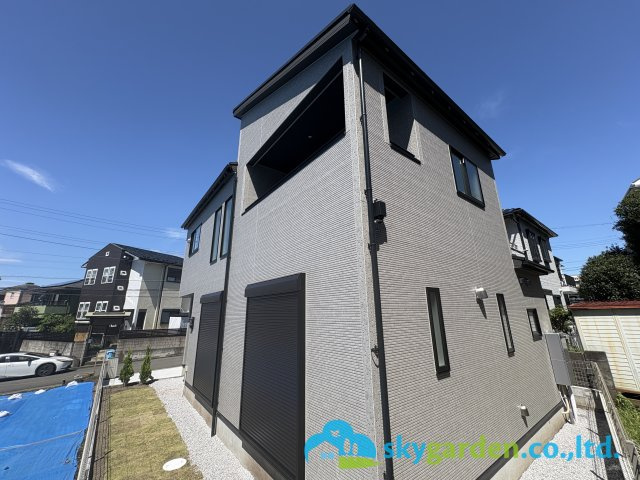 藤沢市柄沢　新築戸建　全１棟の外観|外観もきれいです