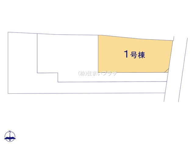 仲介手数料無料）一宮市今伊勢町馬寄０１期１号棟の区画図