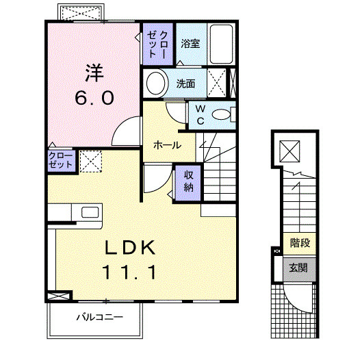 コンフォートBの間取り
