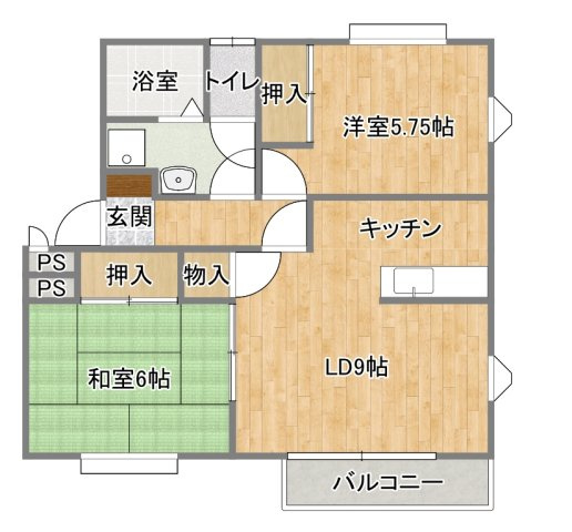 クレイドールAの間取り