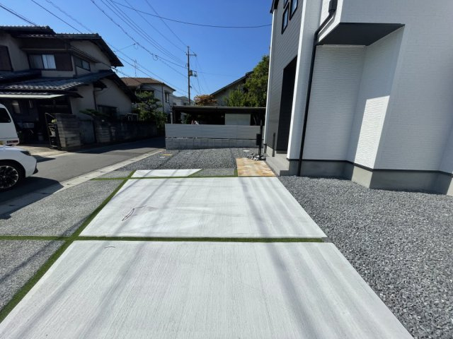 岡山市中区山崎　戸建の駐車場|駐車場の様子です。