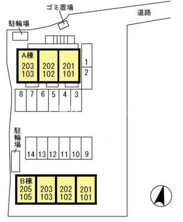 リヴェールマリーズ　Ａの区画図|当社、チルホームのHPもご覧ください(^^)/物件情報多数♪