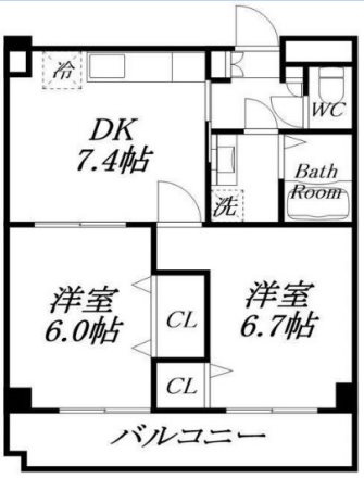 ルブニール西郷の間取り