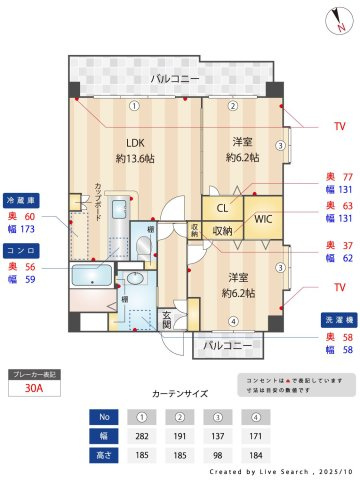 ネオジェラーモの間取り