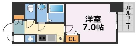 プレサンス心斎橋レヨンの間取り