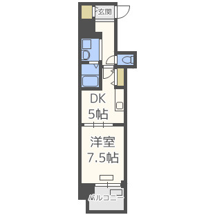 プレサンス堺筋本町駅前の間取り