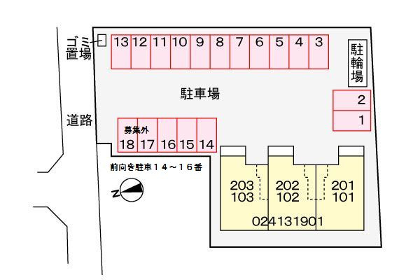 サニーカーサの区画図