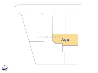 【区画図】 | 名古屋市港区春田野２丁目1404-1【仲介手数料無料】新築一戸建て　3号棟