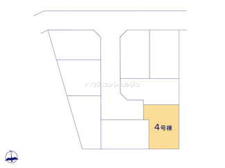 【区画図】 | 名古屋市港区春田野２丁目1404-1【仲介手数料無料】新築一戸建て　4号棟
