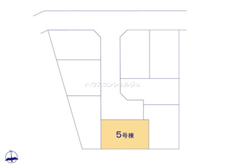 【区画図】 | 名古屋市港区春田野２丁目1404-1【仲介手数料無料】新築一戸建て　5号棟
