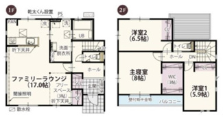 【間取り】 | ワイウッドコート佐野市富岡町第7期　 | 南向きで明るい室内が特徴☆