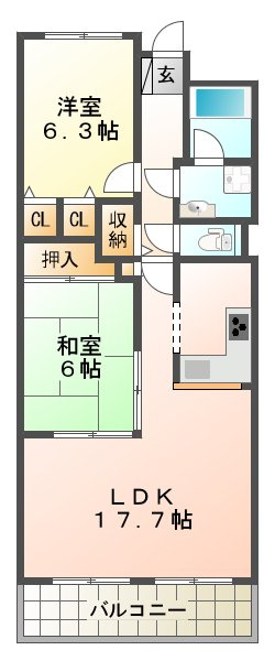 カルム学園緑が丘の間取り