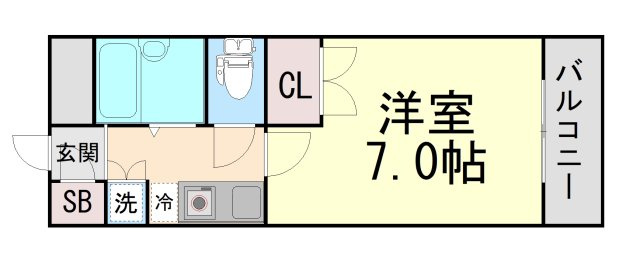 ハイネス生田の間取り