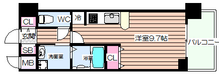 【間取り】 | グランカーサ梅田北