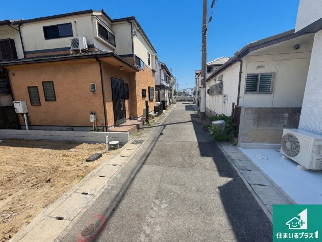 明石市朝霧町　第4期　新築一戸建ての前面道路含む現地写真|周辺は落ち着いた街並みの住宅地！子育てがしやすい住環境です！まだ未完成ですが、現地でしかわからない事もございます。是非一度ご覧ください。