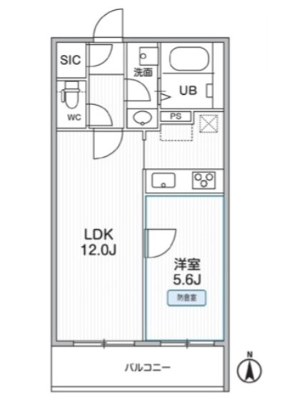 THE PALMS MUSE 新江古田の間取り