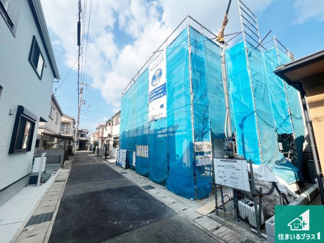 明石市朝霧町　第4期　新築一戸建ての前面道路含む現地写真|周辺は落ち着いた街並みの住宅地！子育てがしやすい住環境です！まだ未完成ですが、現地でしかわからない事もございます。是非一度ご覧ください。