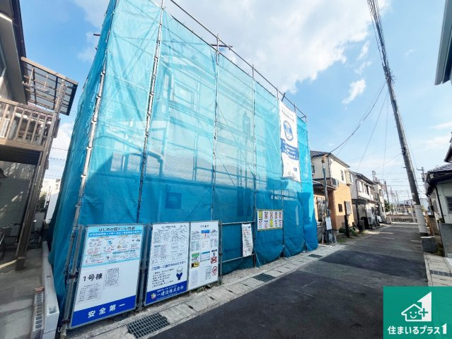 明石市朝霧町　第4期　新築一戸建ての前面道路含む現地写真|周辺は落ち着いた街並みの住宅地！子育てがしやすい住環境です！まだ未完成ですが、現地でしかわからない事もございます。是非一度ご覧ください。