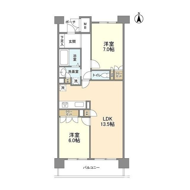 ＵＵＲコート茨木東中条の間取り