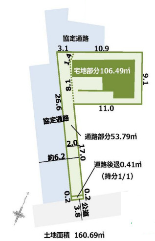 鎌倉市腰越５丁目　新築戸建　の区画図