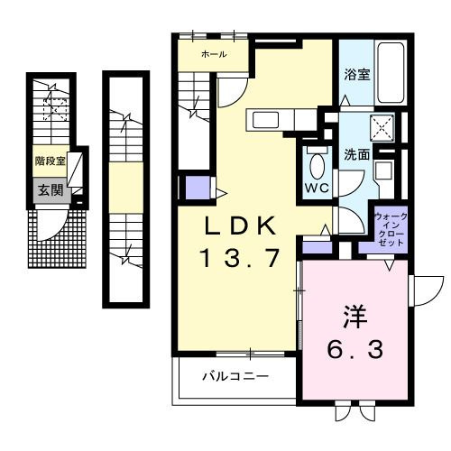 クレール東寺尾の間取り