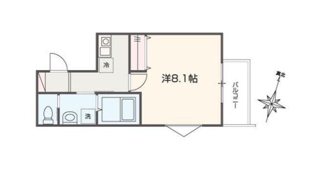 川口市中青木３丁目のアパートの間取り
