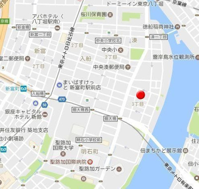 【地図】 | スカイコート銀座東第2