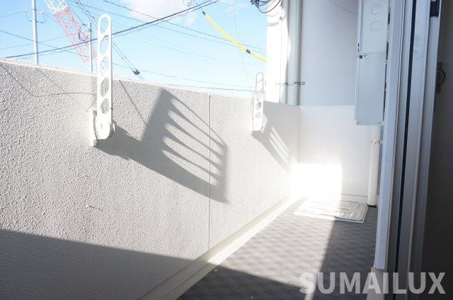 熊本市中央区新屋敷１丁目の賃貸マンションのバルコニー