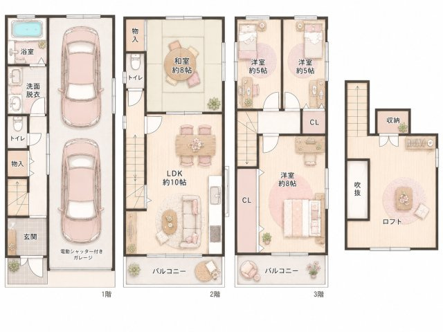 三箇２丁目　中古一戸建ての間取り|間取り図はいかがですか？ご希望を叶える間取りですか？リビングの広さは？水回りの位置は？カウンターキッチン？など色々な情報が集約されています。弊社ではリフォームなどのご相談も承っております。