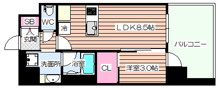 【間取り】 | J.GRAN Court京町堀