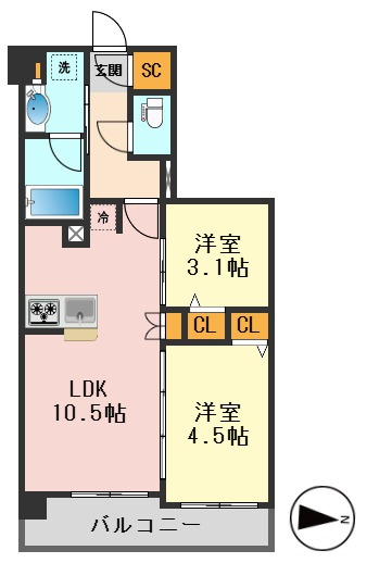 ユニハイム小岩の間取り